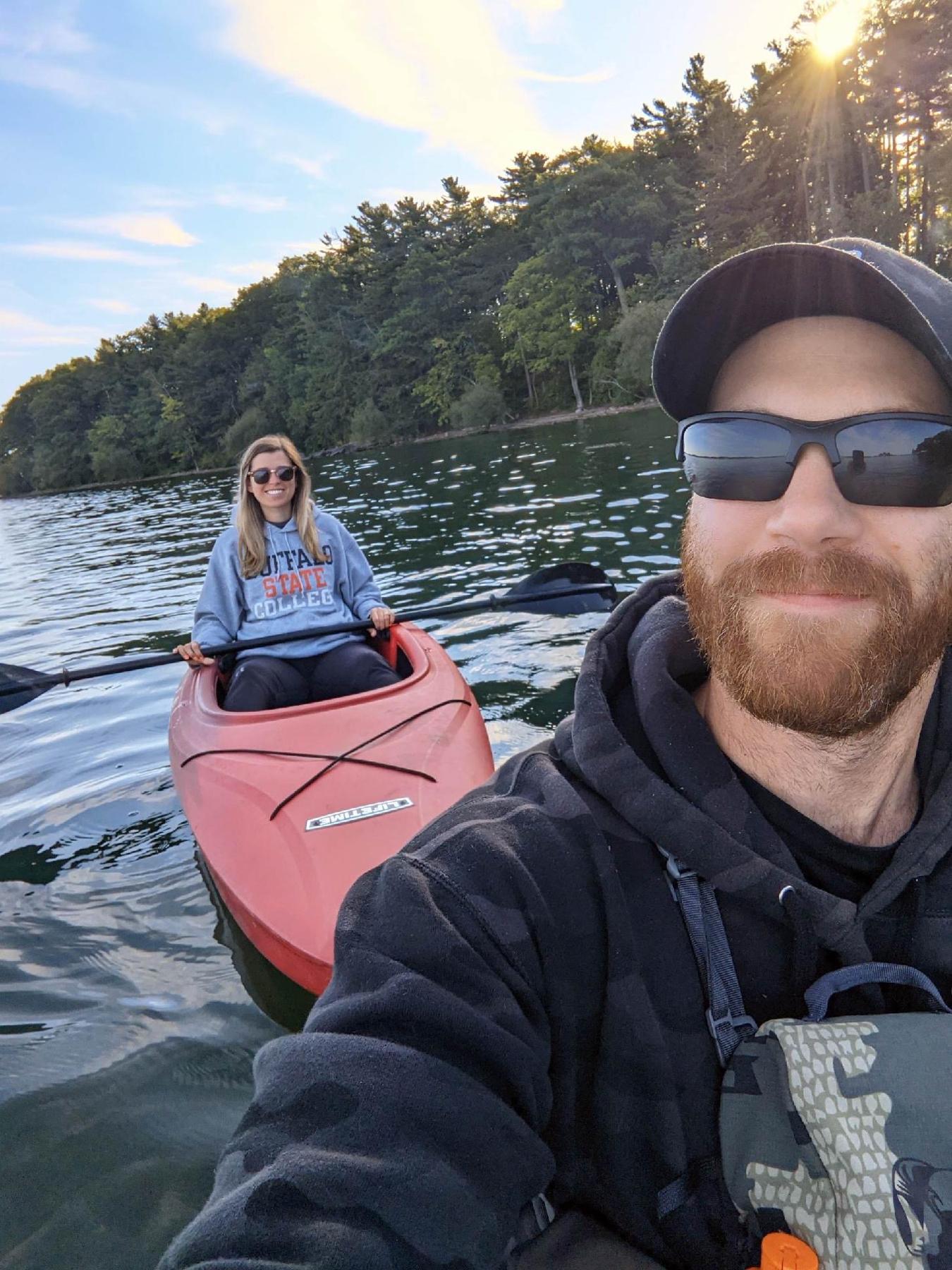 Our first time kayaking the St. Lawrence River