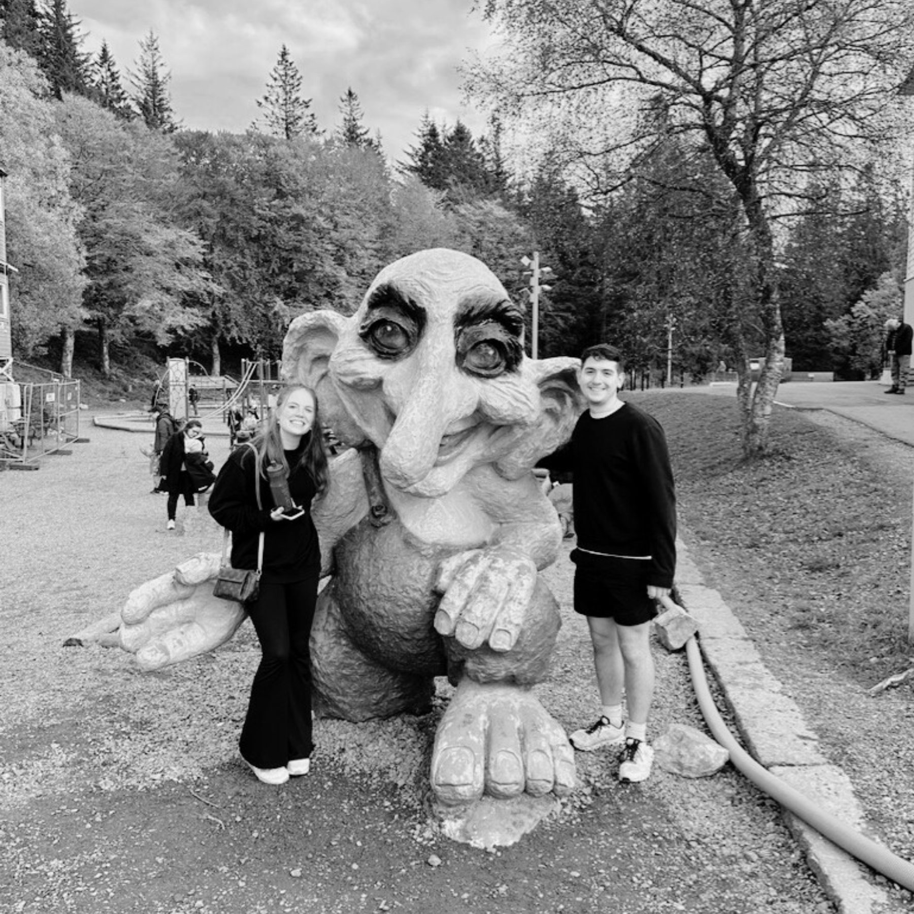 October 7, 2024 Carson's first time out of the country, ever! - Saw the trolls in Norway!