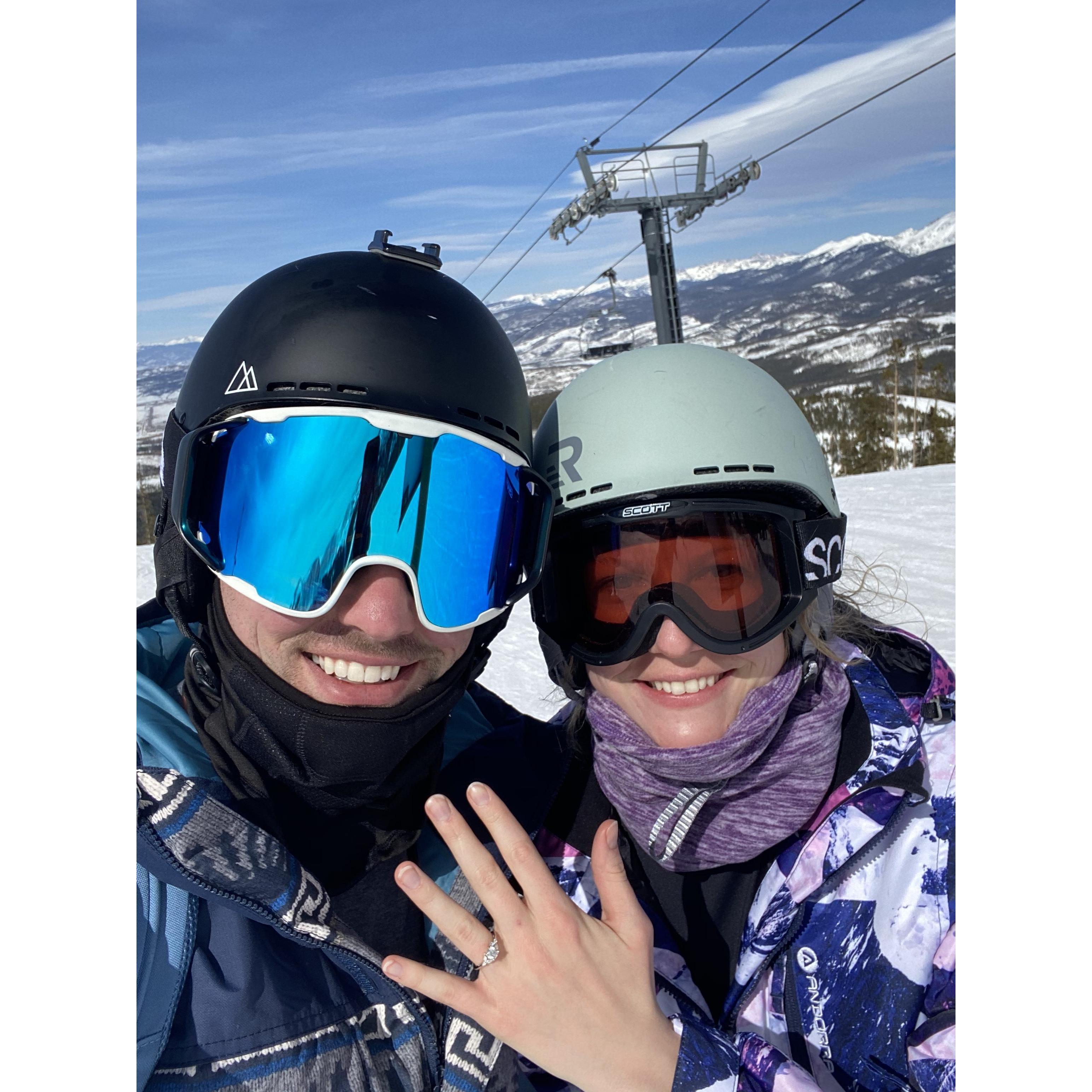 The perfect proposal in the most beautiful place-Colorado.