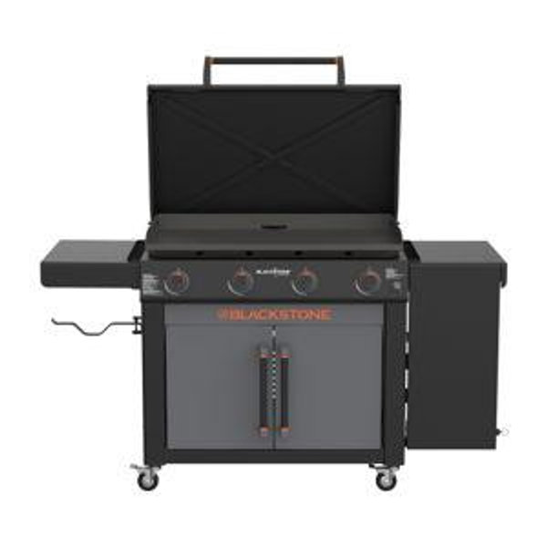 Blackstone 36" Cabinet Griddle with Folding Prep Table 4 -Burner Liquid propane Flat Top Grill