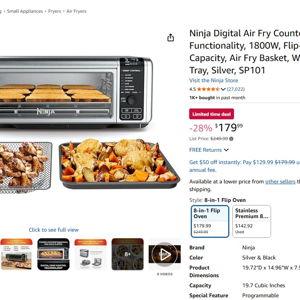 Ninja Digital Air Fry Countertop Oven