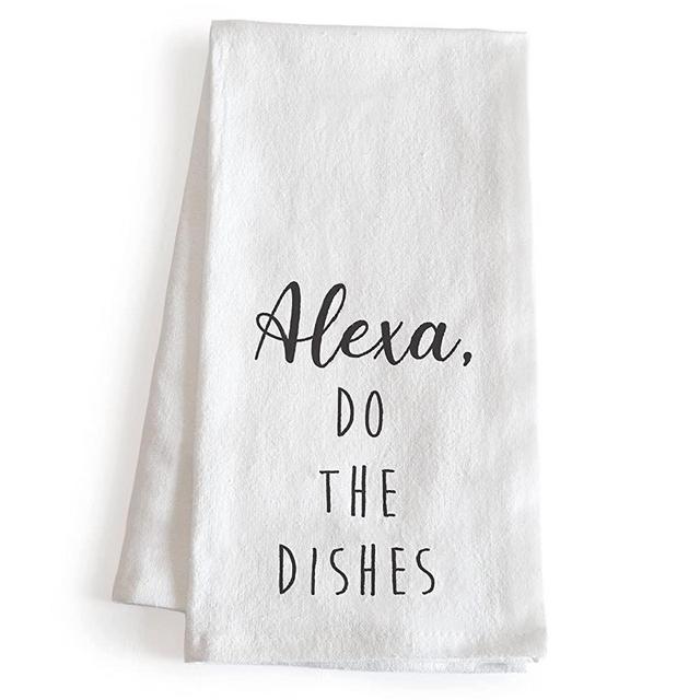 Alexa Do the Dishes Towel 18x24 Inch, Alexa Dish Towel, Alexa Tea Towel, Alexa Funny Dish Towel, Alexa Kitchen Towel, Funny Alexa Towel, Alexa Wash Dishes Towel Funny Tea Towel Funny Dish Towel Saying