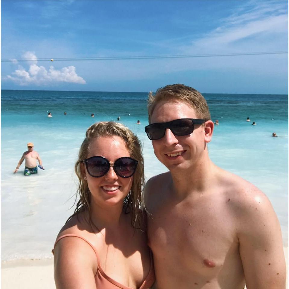 On a stop on our first cruise- Labadee, Haiti!