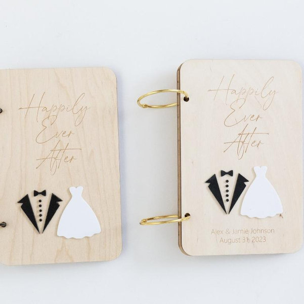 Wedding Gift Card Keeper| Engagement Gift | Wedding Shower Gift | Card Book | Wooden Card Keeper | Wedding Photo Album | Bridal Shower Gift