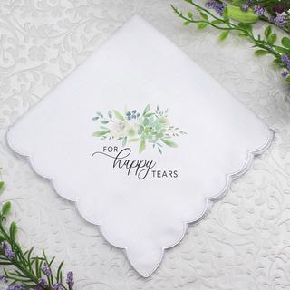 "For Happy Tears" Keepsake Hankie
