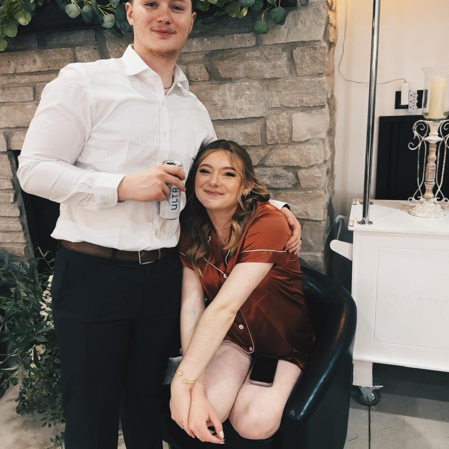 Brother’s wedding together! So pregnant in this!