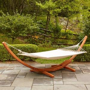 Kouklia Double Hanging Chaise Lounger with Stand