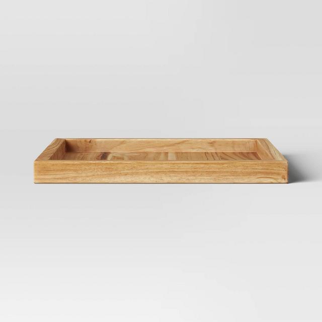 Square Teak Wood Tray - Threshold™