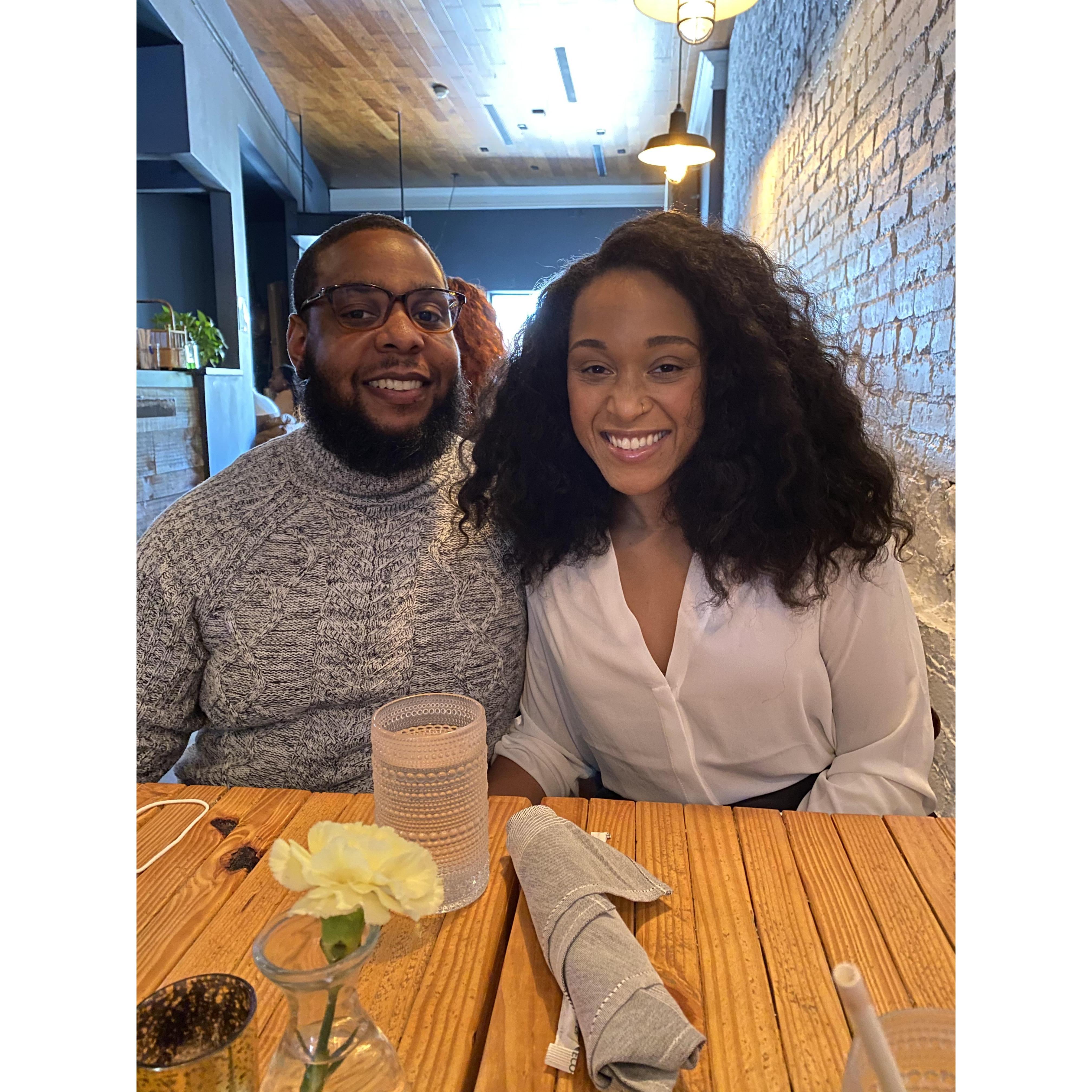 Going away brunch in DC with Alfred's sister
