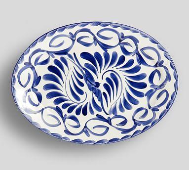 Puebla Oval Serve Platter, Small 12.25"