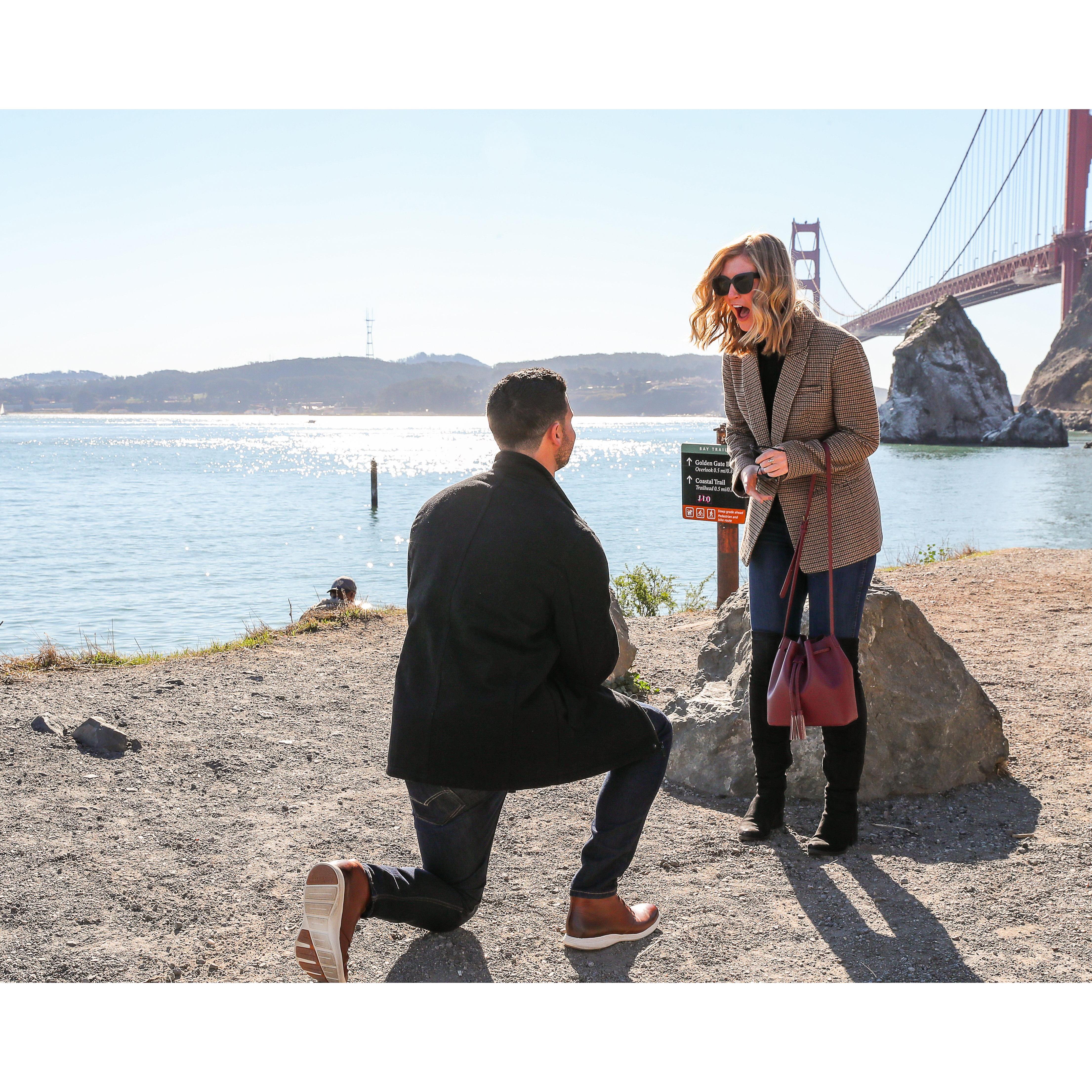 The moment Dillon popped the question!