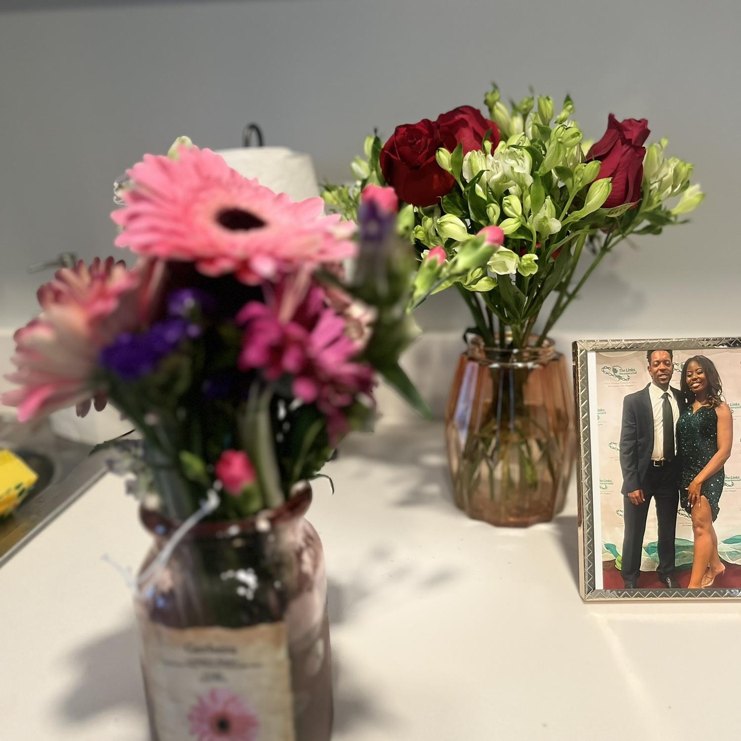 Collection of flowers 🌹 after telling Kendall I love flowers he often shows up with blooms of ❤️