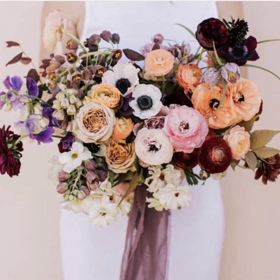 These florals are the inspiration for our color palette. We invite guests to use this palette when choosing wedding attire and help us create a harmonious aesthetic.