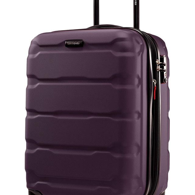 Samsonite Omni PC Hardside Luggage, Purple, Checked-Large