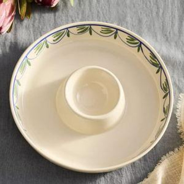 Leafy Vine Stoneware Chip + Dip