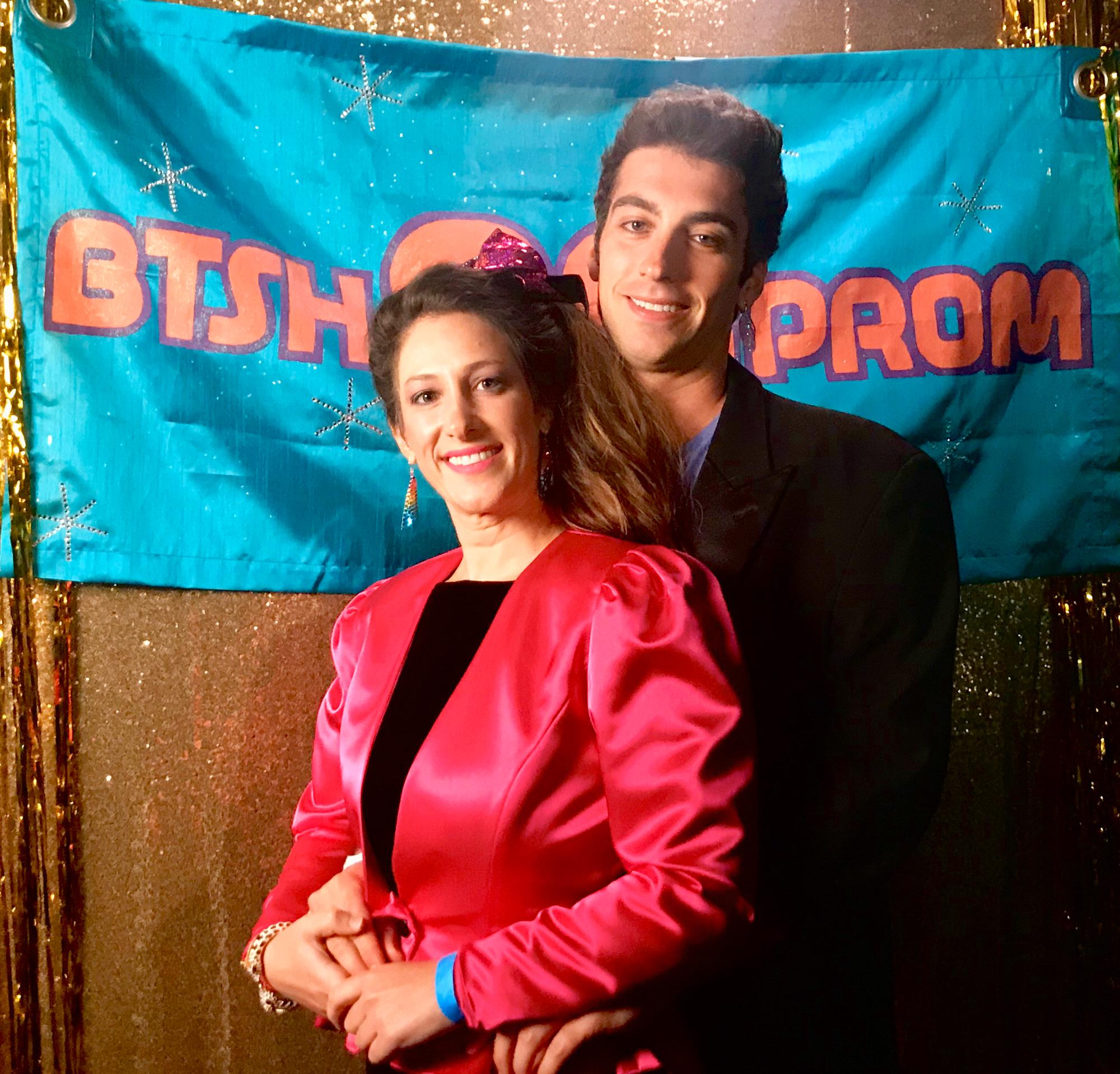 80's Prom for the street hockey league we both play in.  We didn't win Prom King and Queen, which is total BS. I'm still demanding a recount.