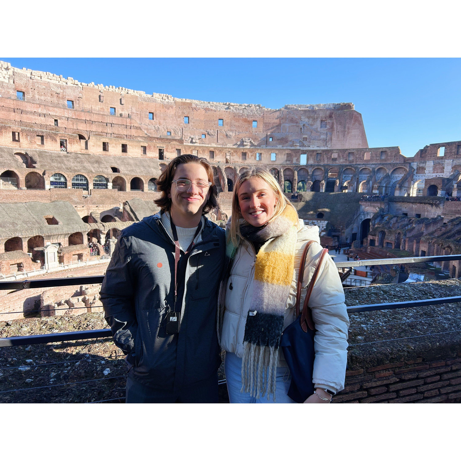 At the Colosseum in Rome!