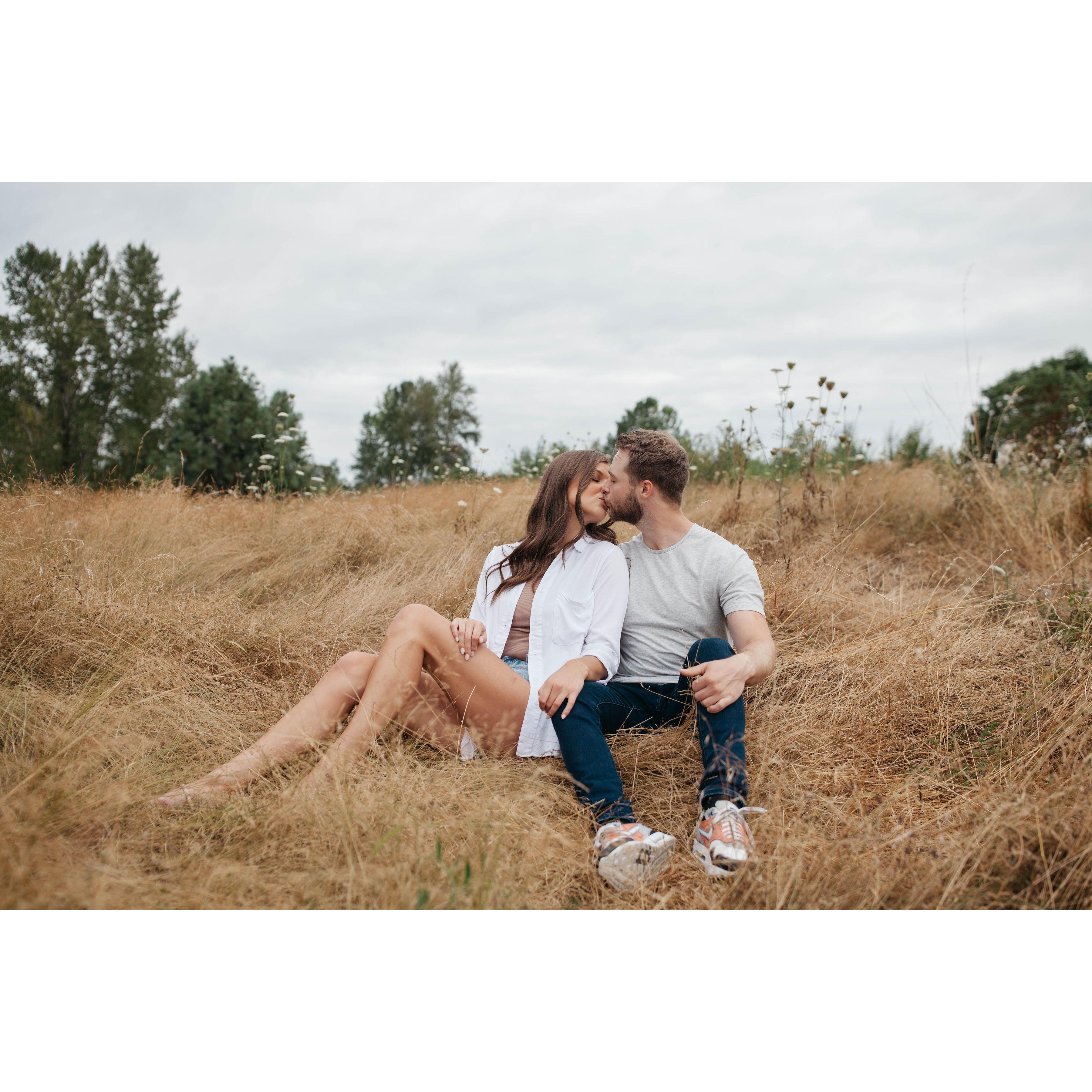 July 16, 2022: We celebrated one year together by having photos taken to capture this early time in our relationship!