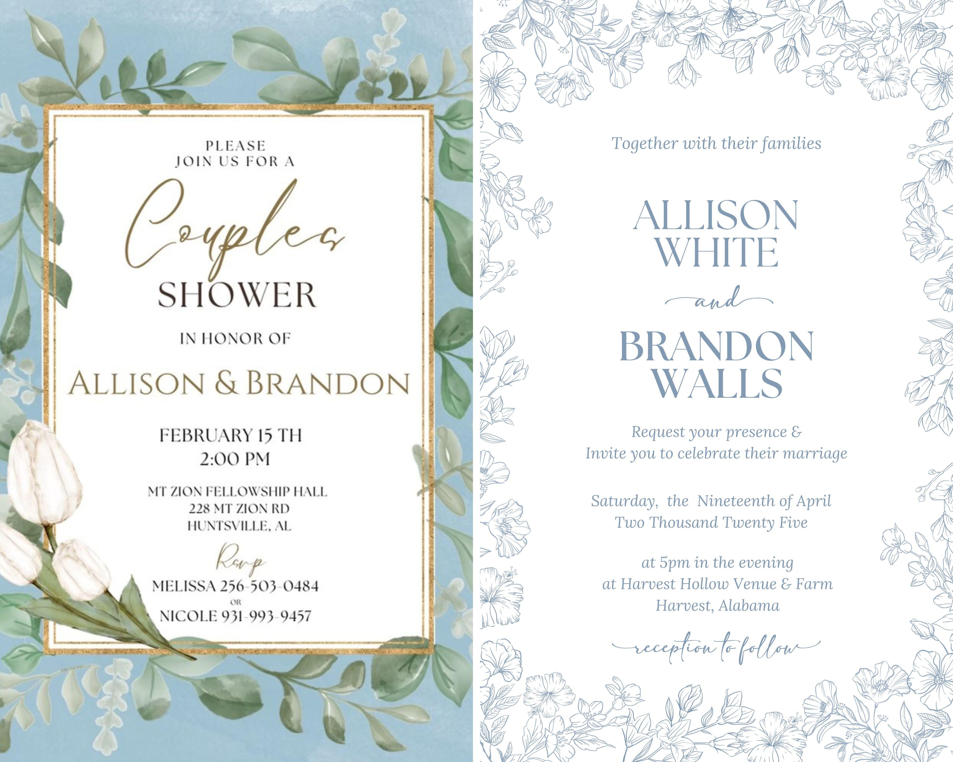 The Wedding Website of Allison White and Brandon Walls
