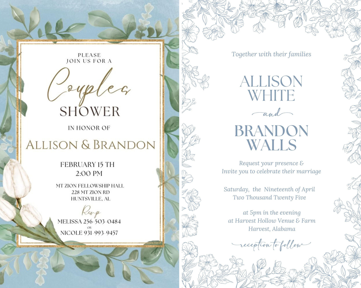 The Wedding Website of Allison White and Brandon Walls
