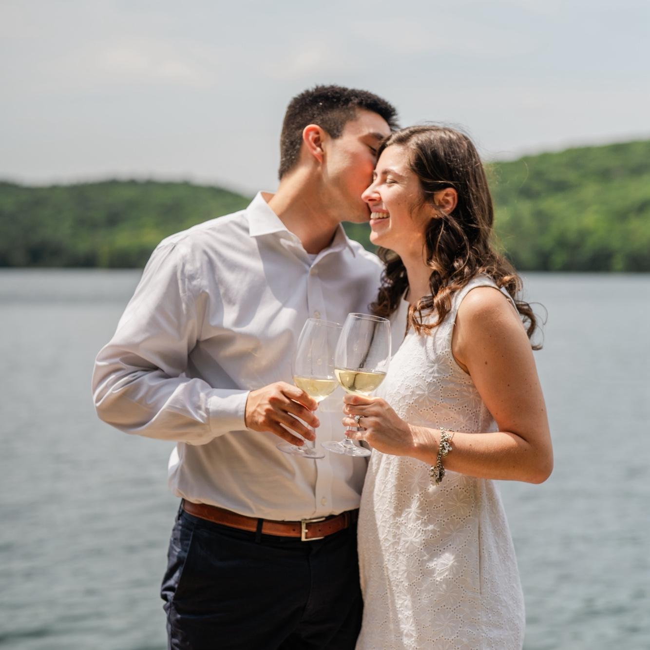 July 2025 - Engagement Photos!! Sunset Lake, Benson, VT (at Abbie’s Grammie’s lake house).