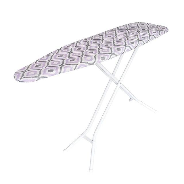 HOMZ 4740006 4 Leg Ironing Board, Puple Pattern