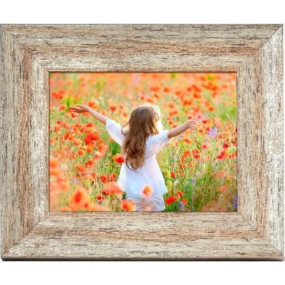 8" Digital Photo Frame Wood Distressed Gray - Polaroid