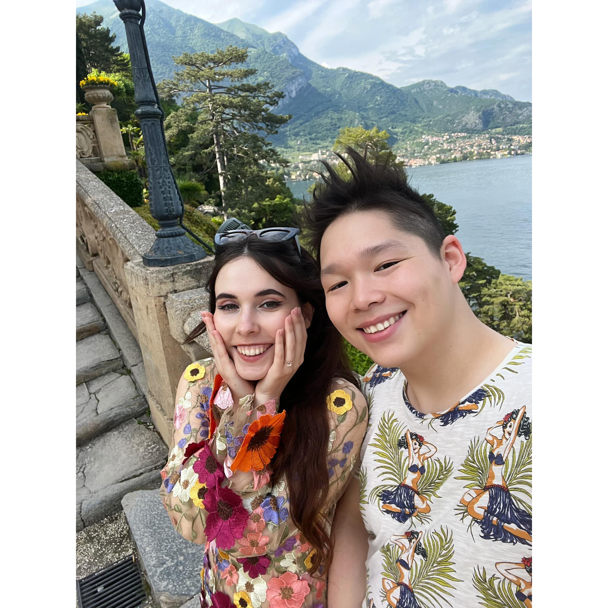 Proposal at Lake Como, May 2023.
