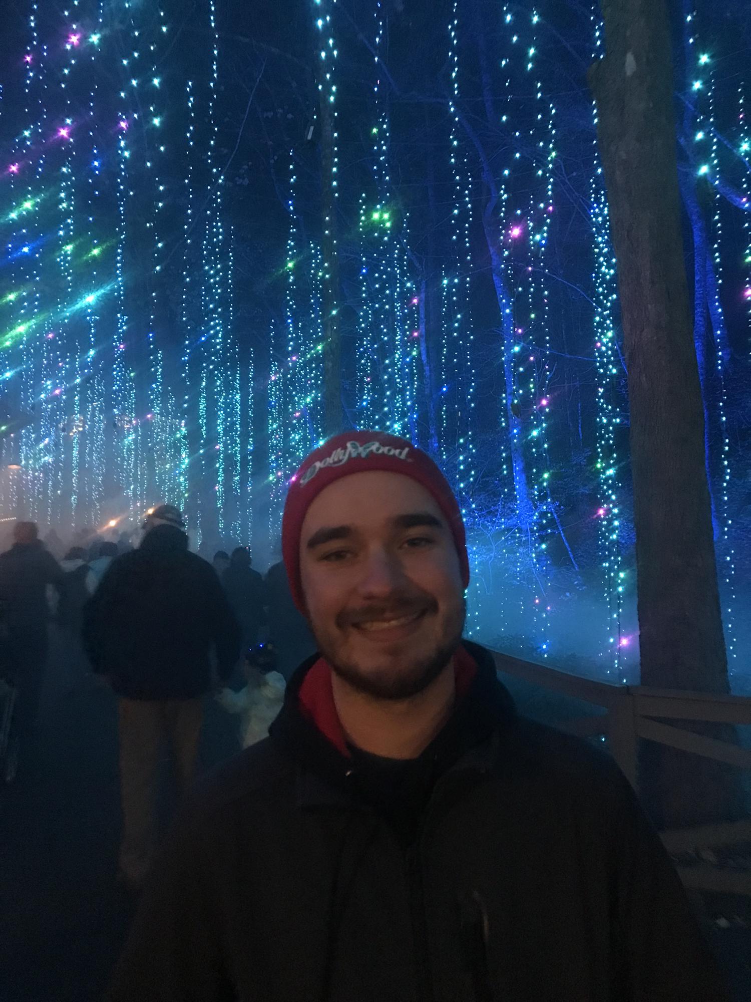 We drove 7 hours there and back for one day at Dollywood. Totally worth it. The lights (and this man 😉) were awesome!