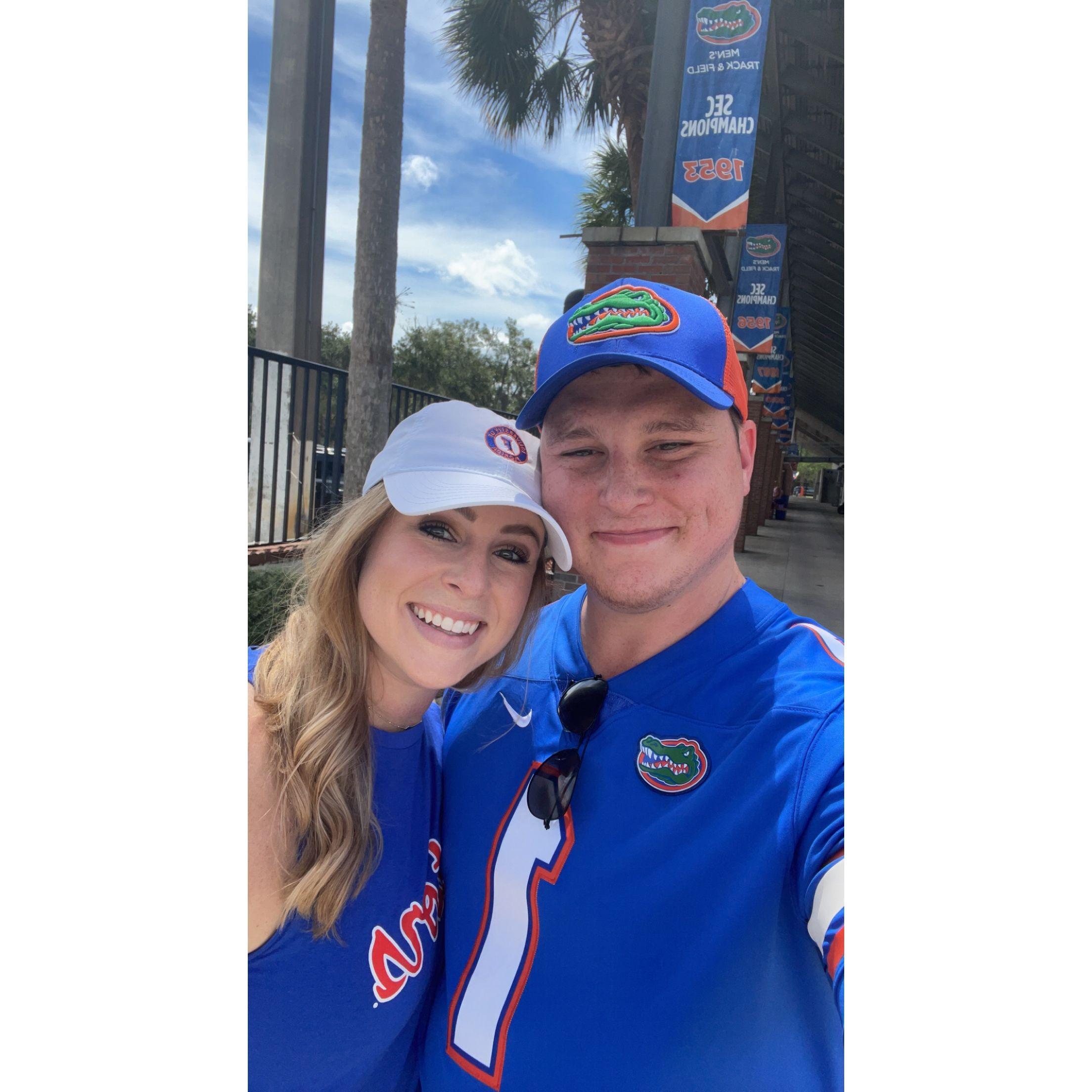 ...and I support his during Florida games! :)
