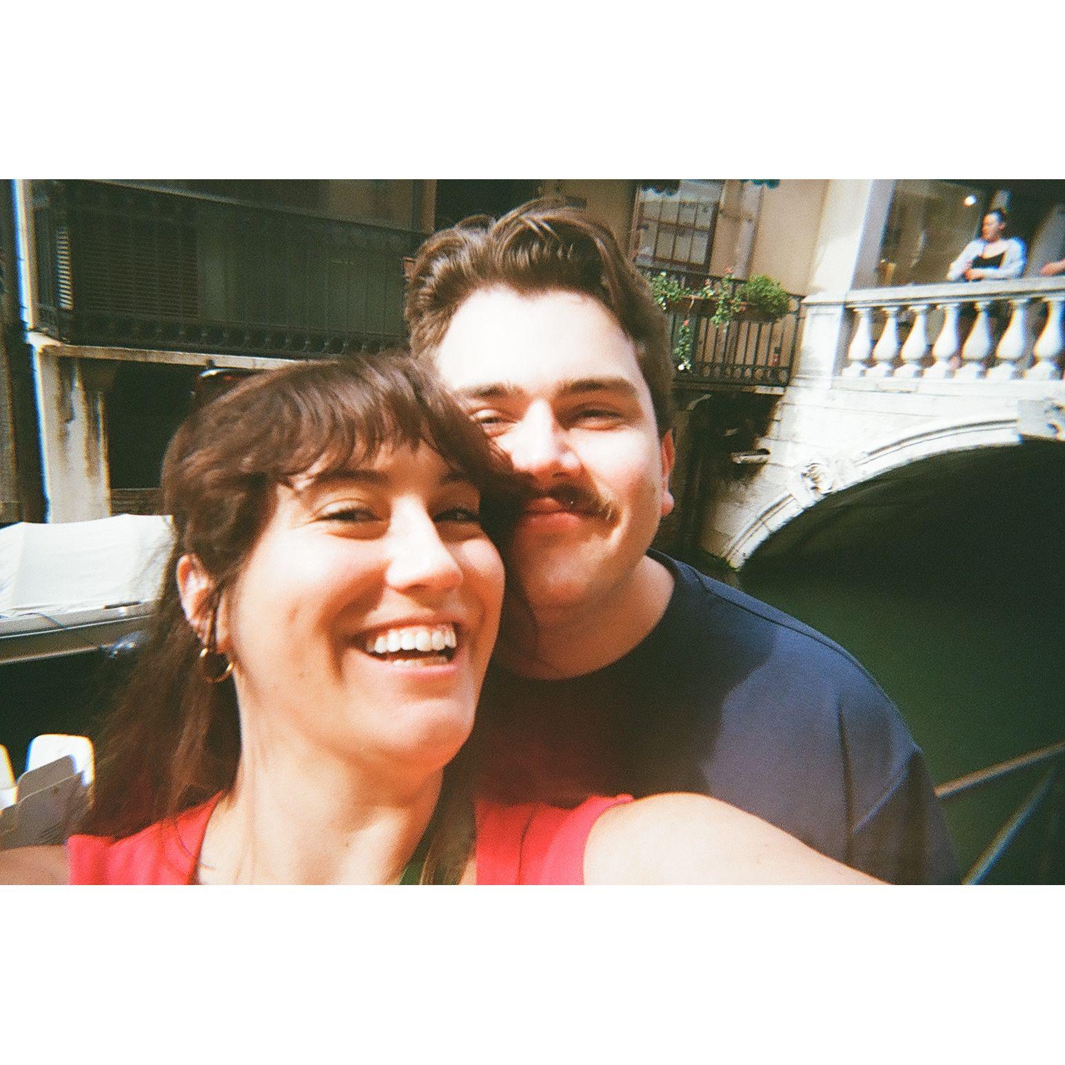 First day as fiances! We ate fresh pasta, visited St Mark's, and cried a lot!