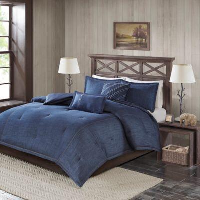 Woolrich® Perry Denim King/California King Comforter Set in Blue