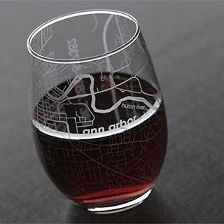 College Town Stemless Wine Glass, Set of 2