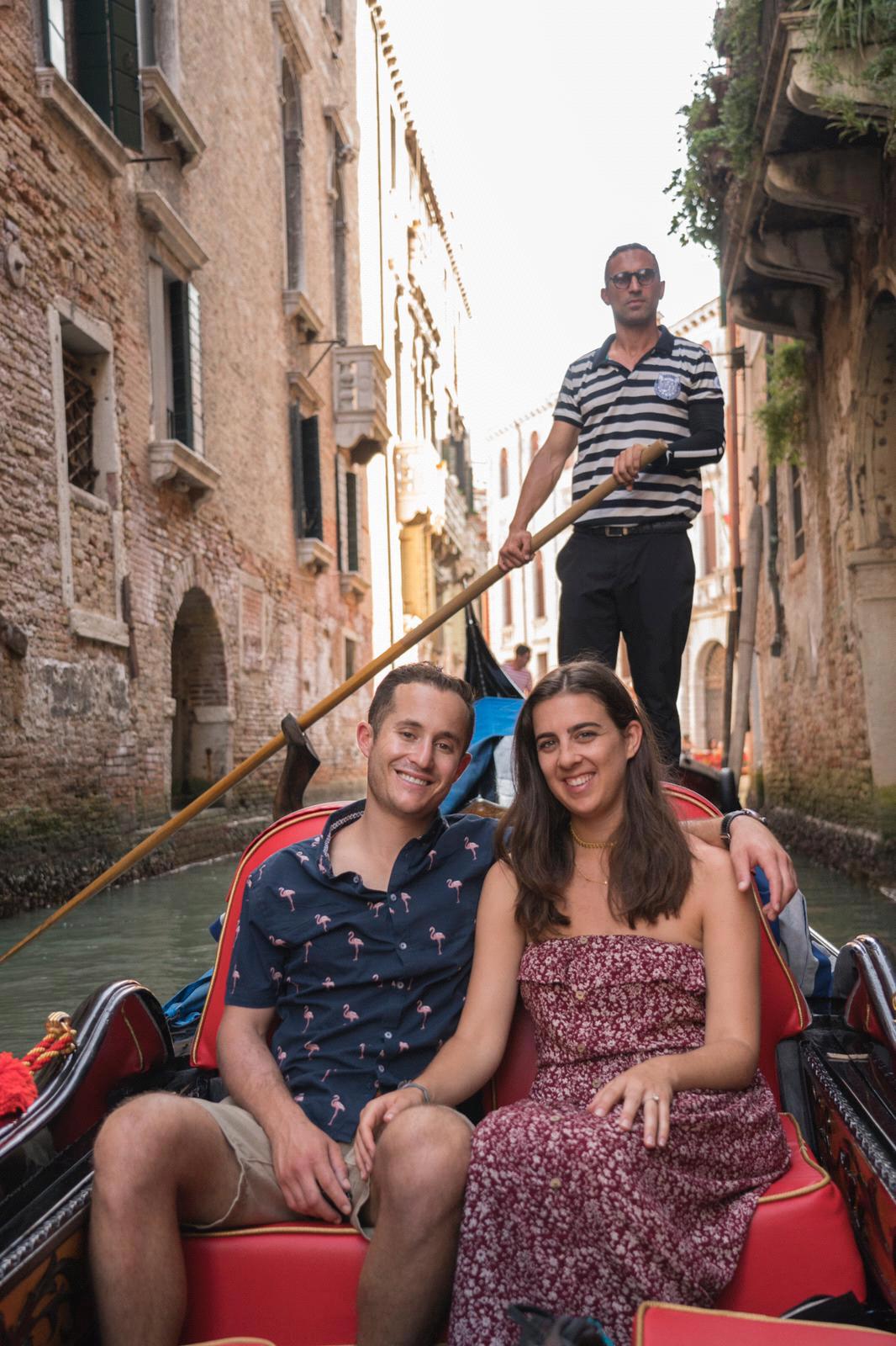 Gondola ride in Venice, Italy!