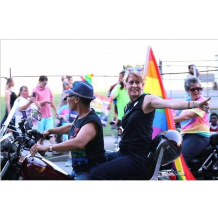 Happy Pride & Happy Birthday to Alicia!!
We lead the 2018 Kentuckiana Pride Parade with flag waving. Our picture was posted in The Advocate (Pride Edition).