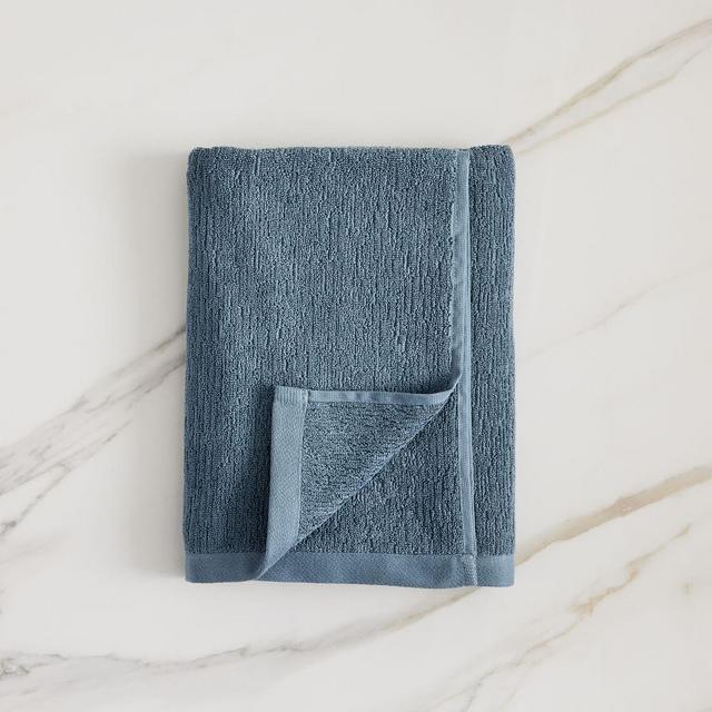 Organic Textured Towel, Ocean, Bath Towel