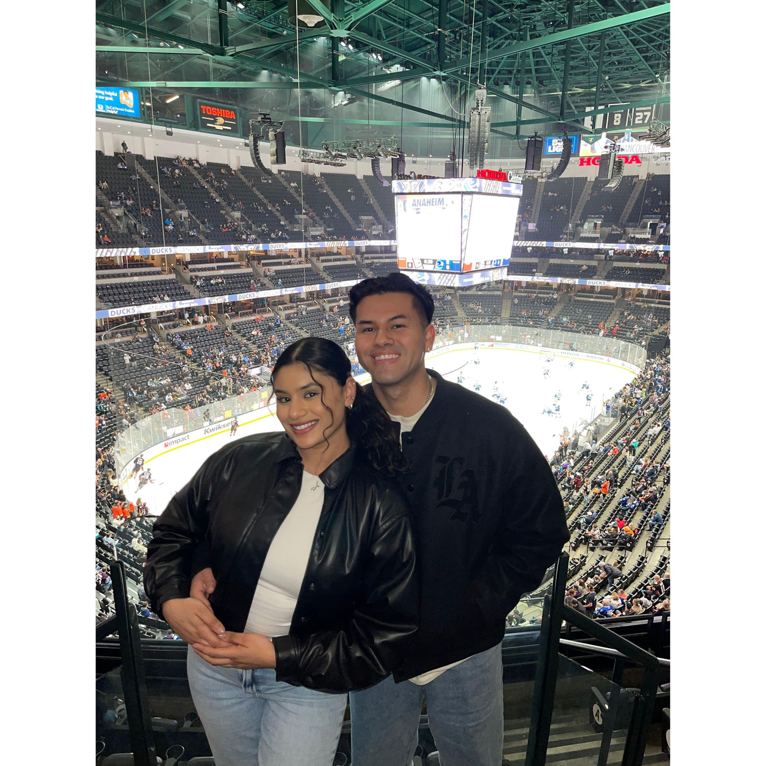 Our first Hockey game :)