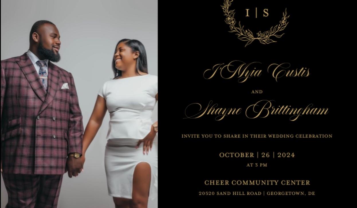 The Wedding Website of I’Myia Custis and Shayne Brittingham