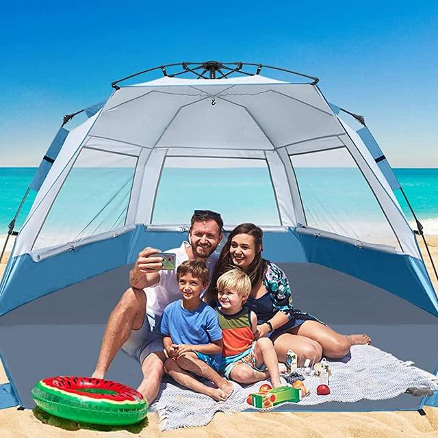 ABCCAMPING Camping Tent 2/4 Person, Family Dome Tent with Removable Rain Fly,Easy Set Up Pop Up Tents with Carry Bag