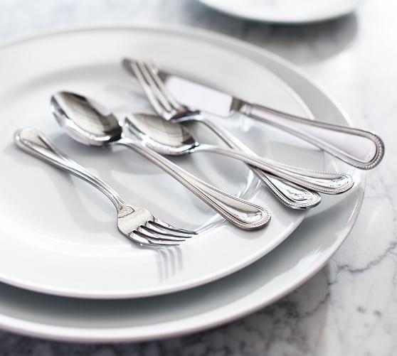 Pottery Barn: Adele Beaded Flatware, 20 piece set