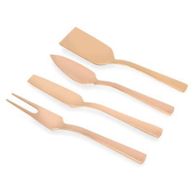 Wild Eye Designs Cheese Knives in Rose Gold (Set of 4)