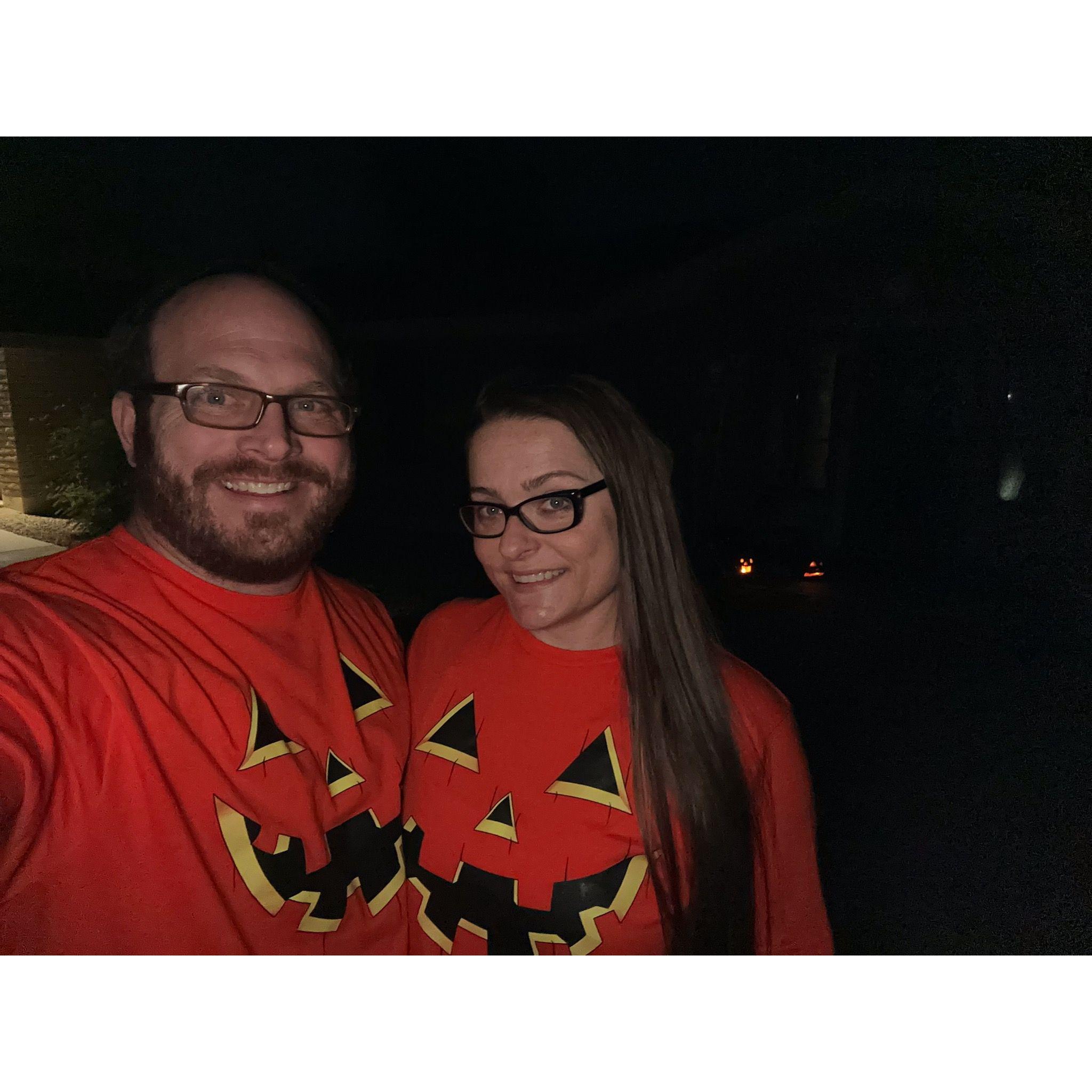 Celebrating Tim's birthday and Halloween, 2023.