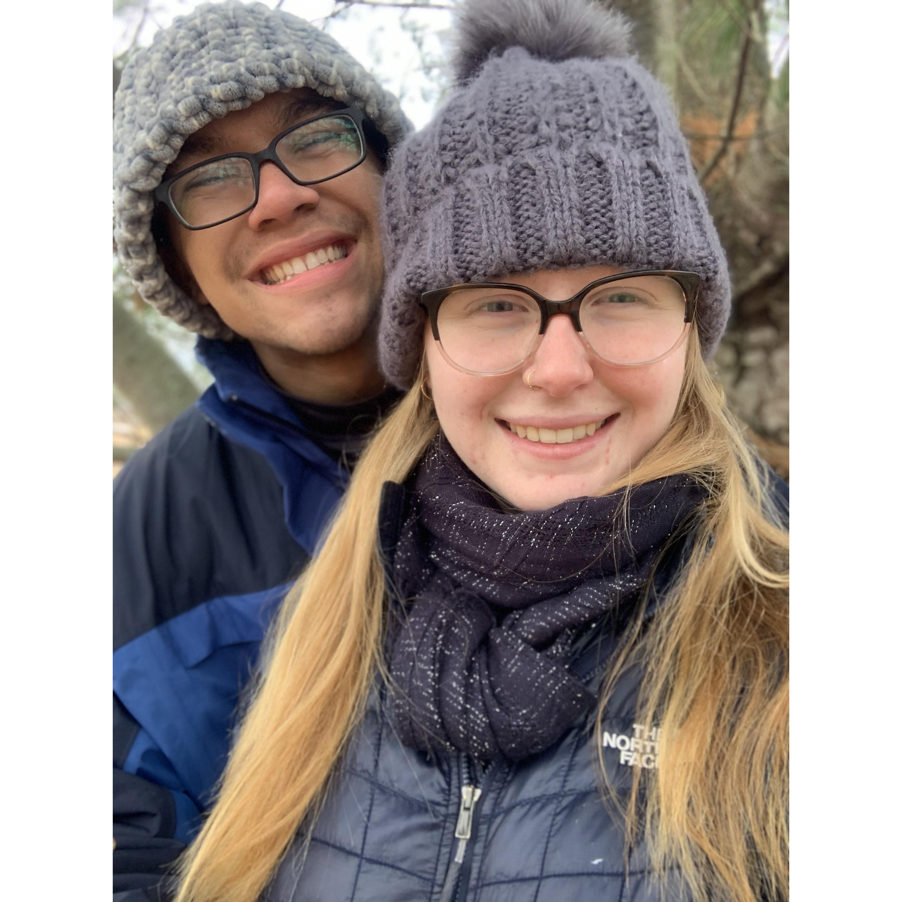 Cold winter days are the best snuggle days -Daniel