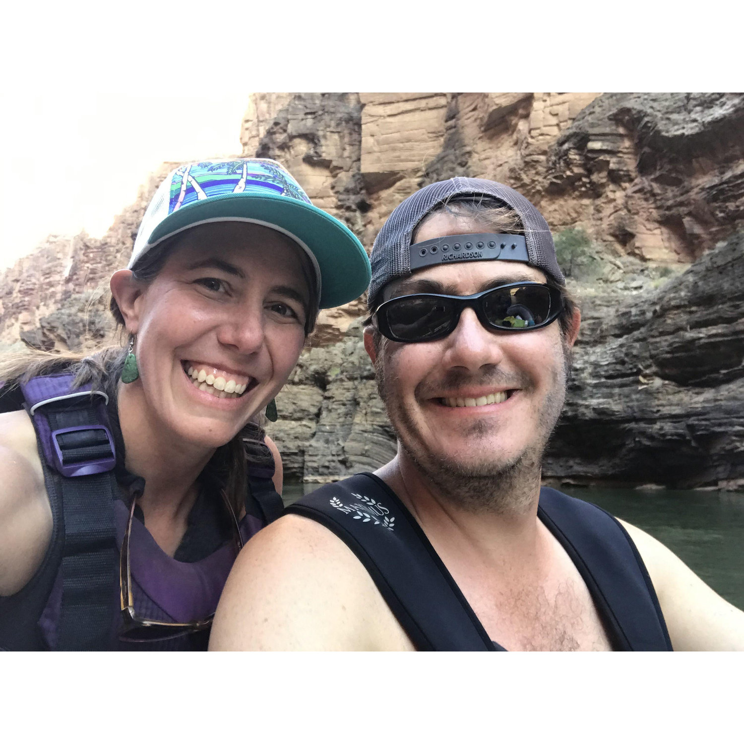 Rafting inn the Grand Canyon together, where we first got to know each other.