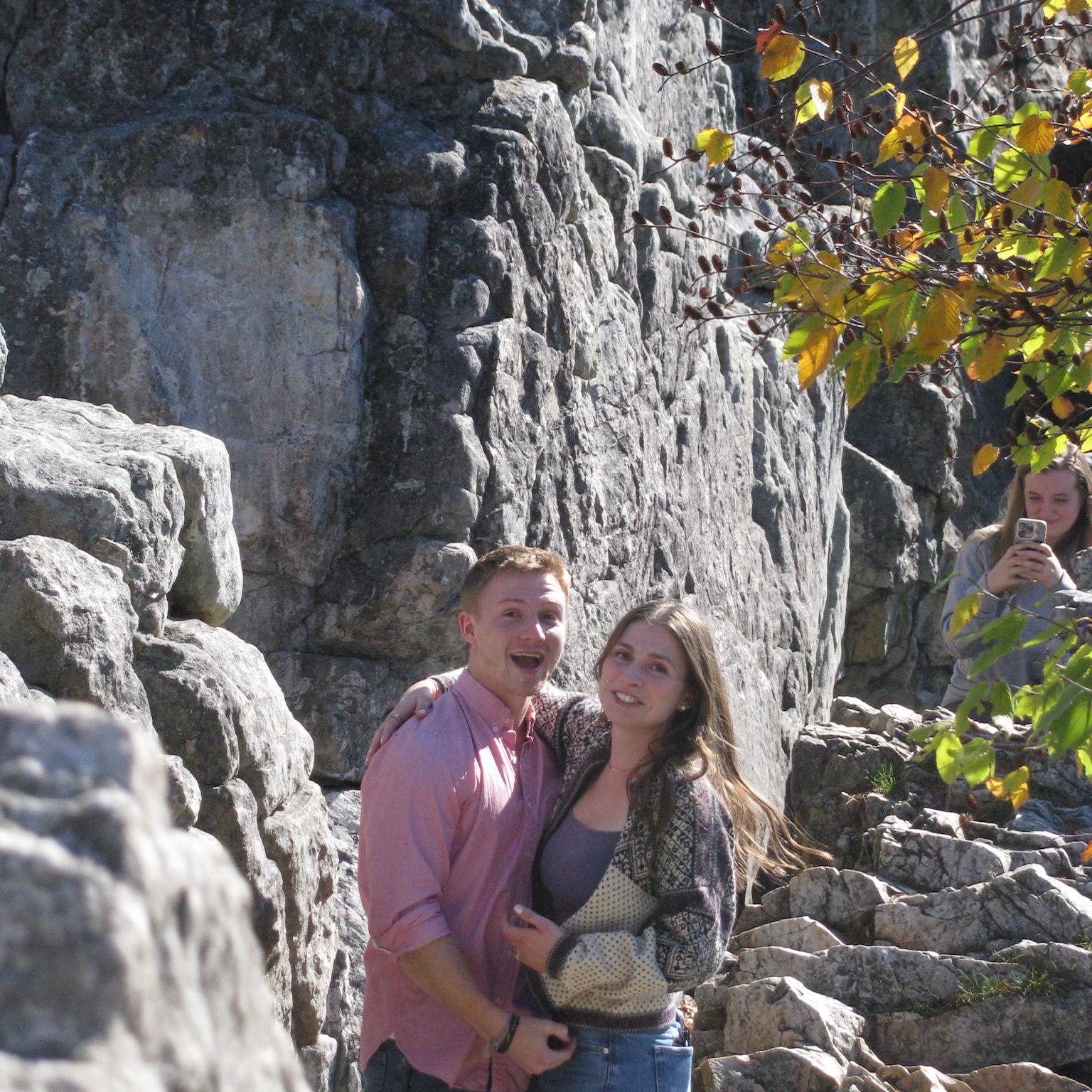 Explaining to Grace how long I waited!