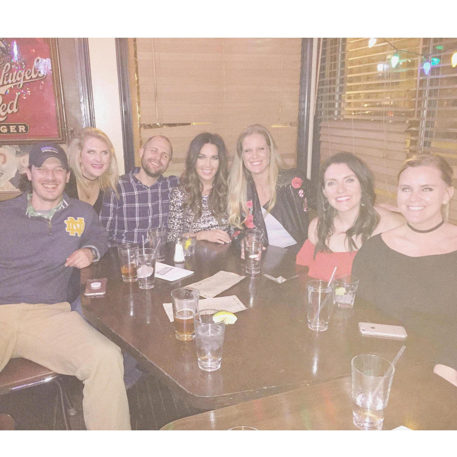 Celebrating Erin's birthday with friends - April 2018