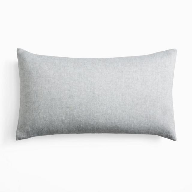 Hemp Cotton Solid Duvet, King Sham, Set of 2, Silver