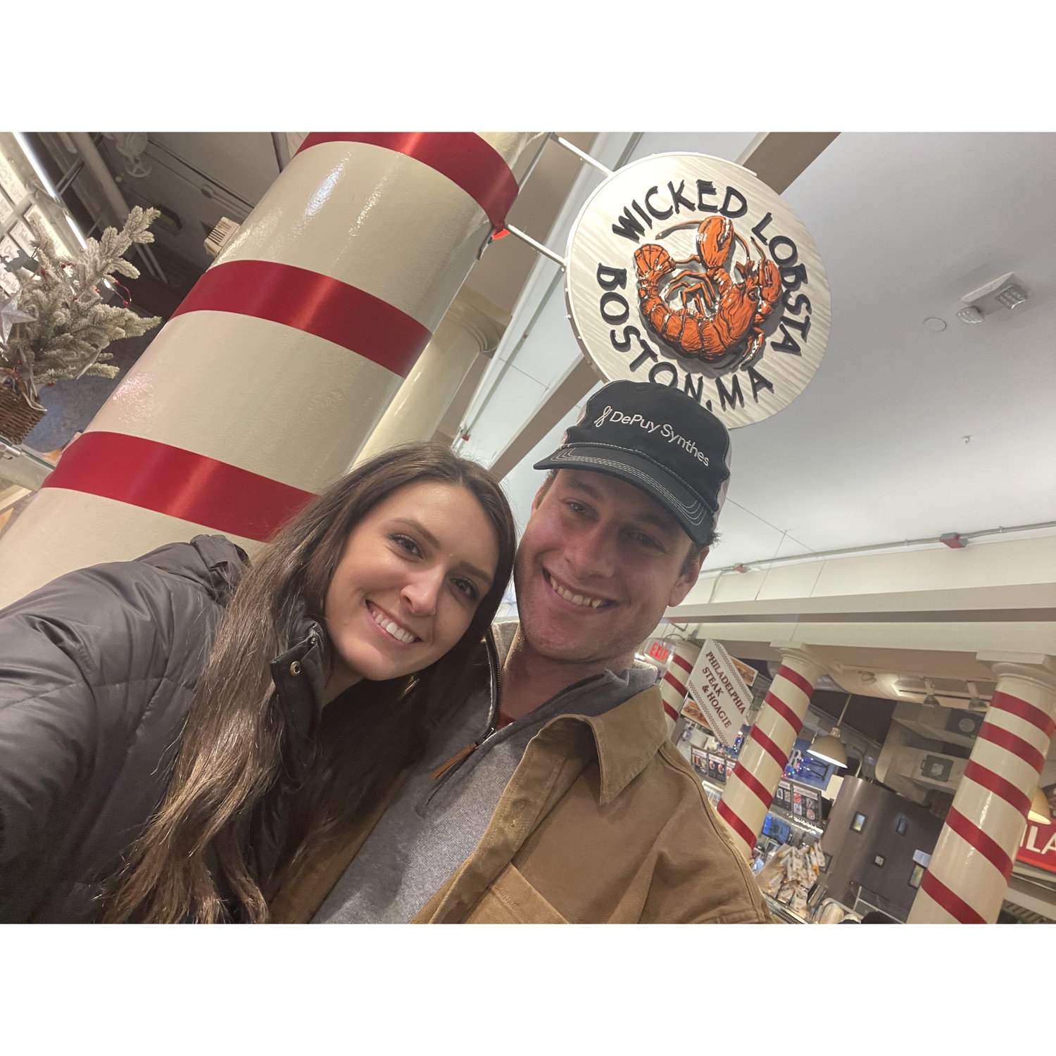 And she met his back home in Boston!