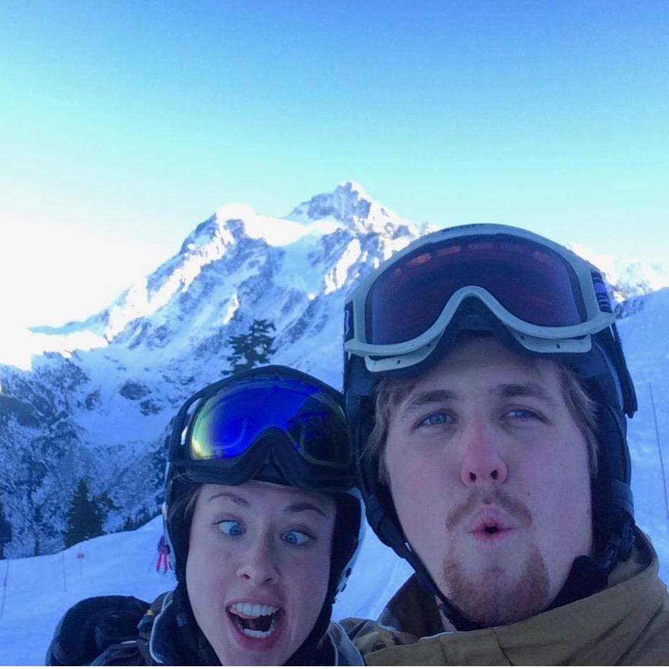 Our first "date" [Mount Baker, November 28, 2015]