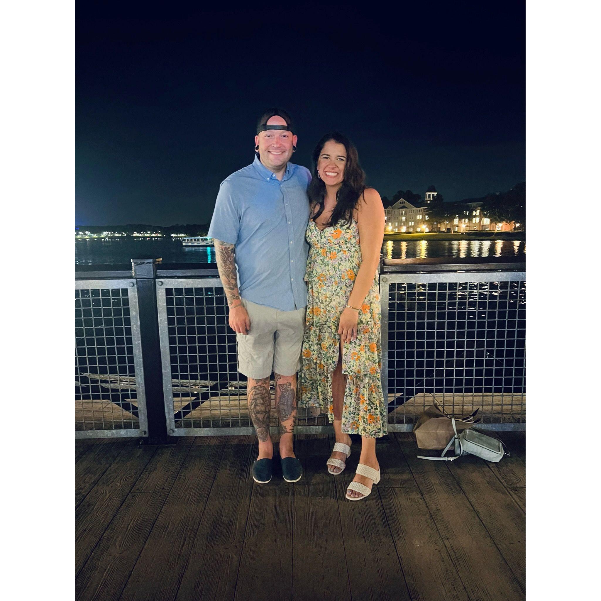 Our first"I love you" right across from the boat where Bri’s parents got married. Eric said it first, but Bri couldn’t wait to say it back, practically cutting him off with her own "I love you."
